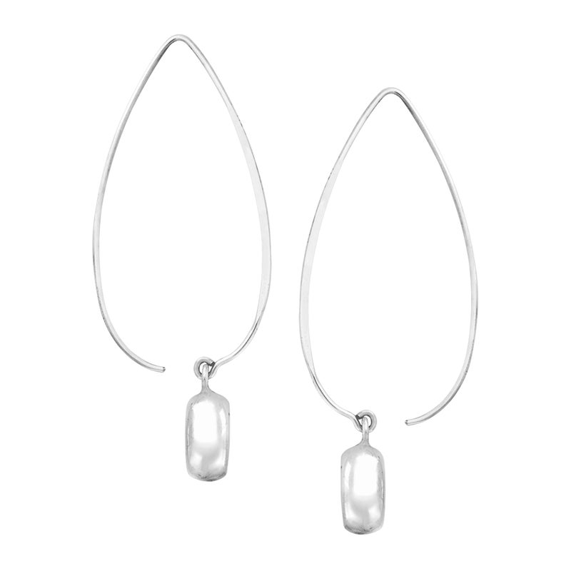 Silpada 'Wire Drop' Earrings in Rhodium-Plated Sterling Silver - Image 2